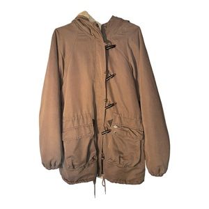 We dream alone obey propaganda heavy coat from urban outfitters